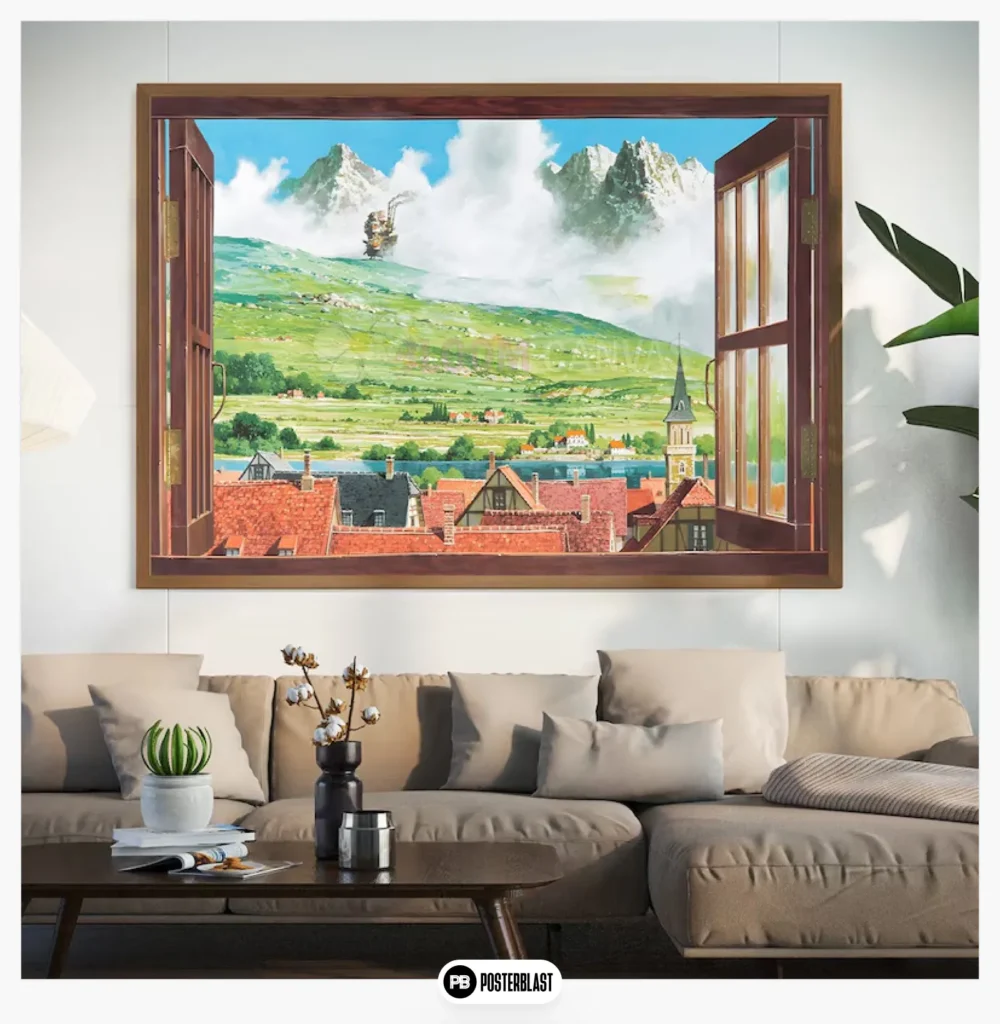 Moving Castle Canvas Art