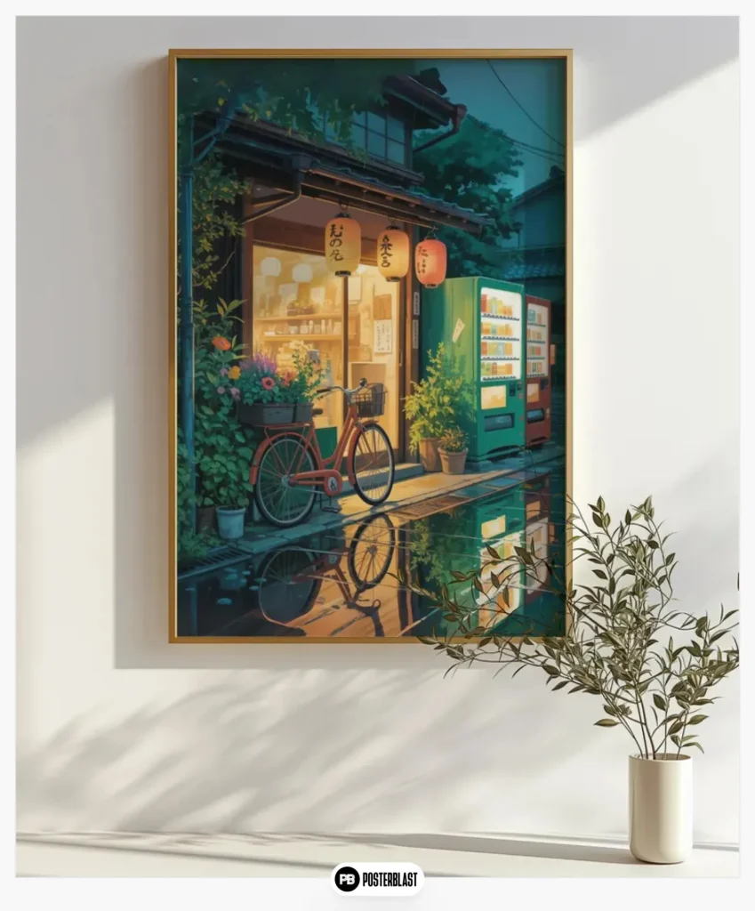 Japanese Anime-Inspired Modern Ukiyo-e Decor