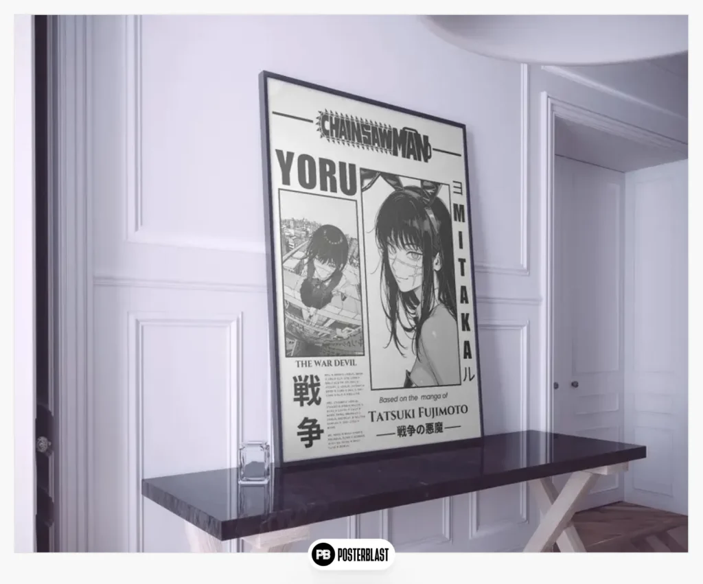 Yoru Emo Girl Anime Wall Art Japanese Aesthetic Poster