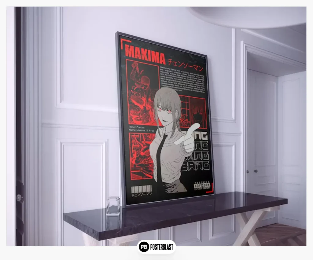 Manga aesthetic poster, anime wall art