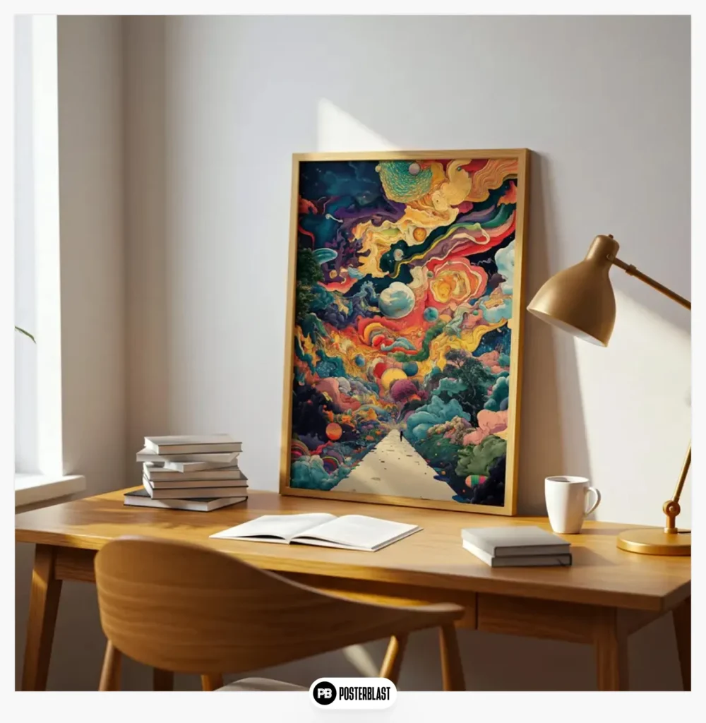 Maximalist Trippy Art Print