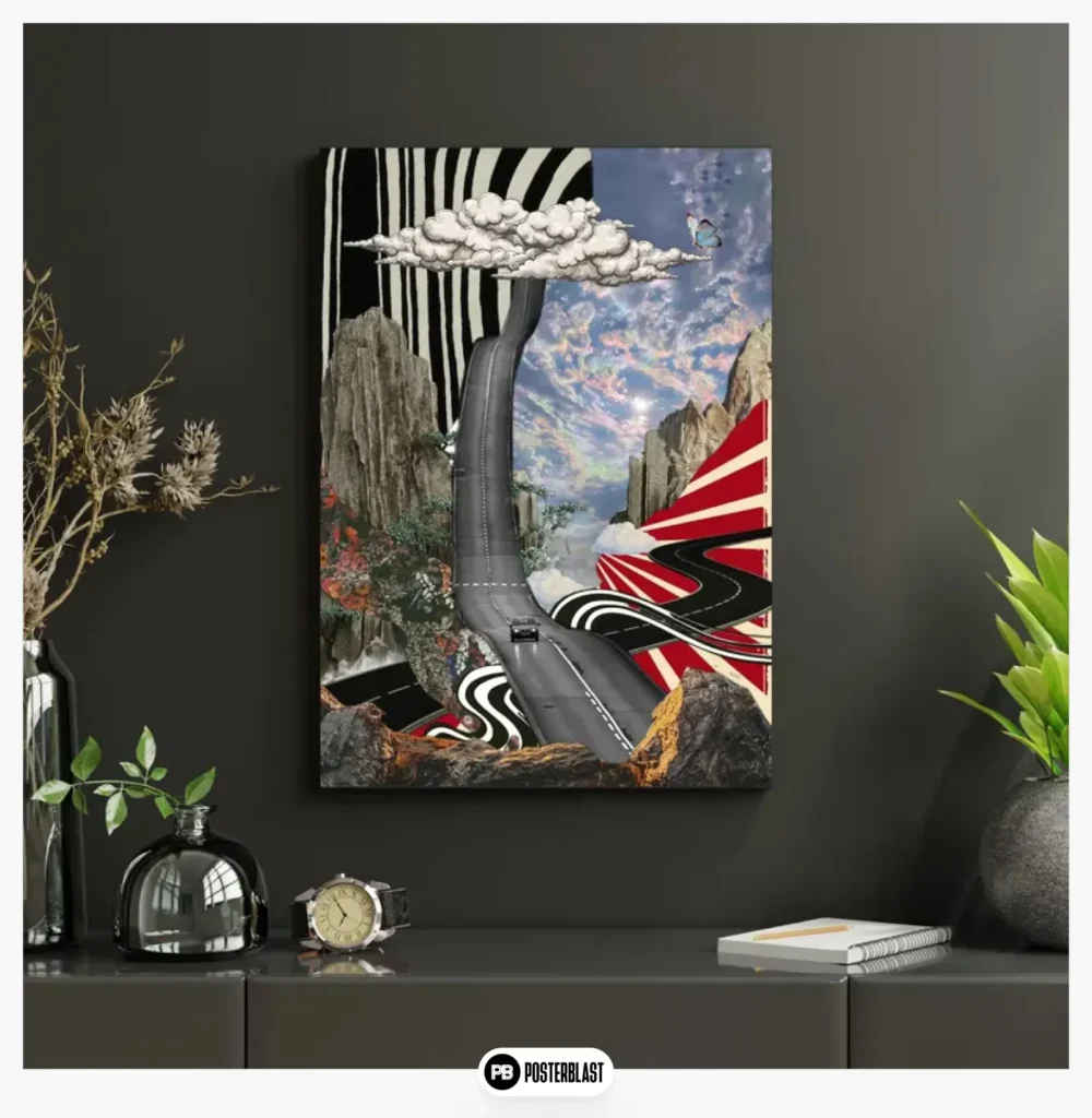 Trippy Psychedelic Landscape Art Print
