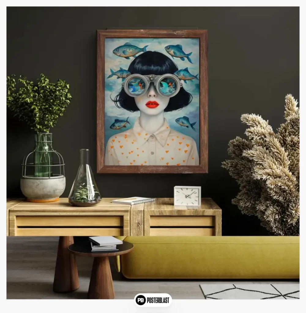 Surreal Dancer Portrait Wall Art