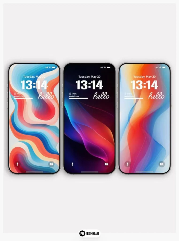 Colorful Abstract iPhone Wallpaper Set