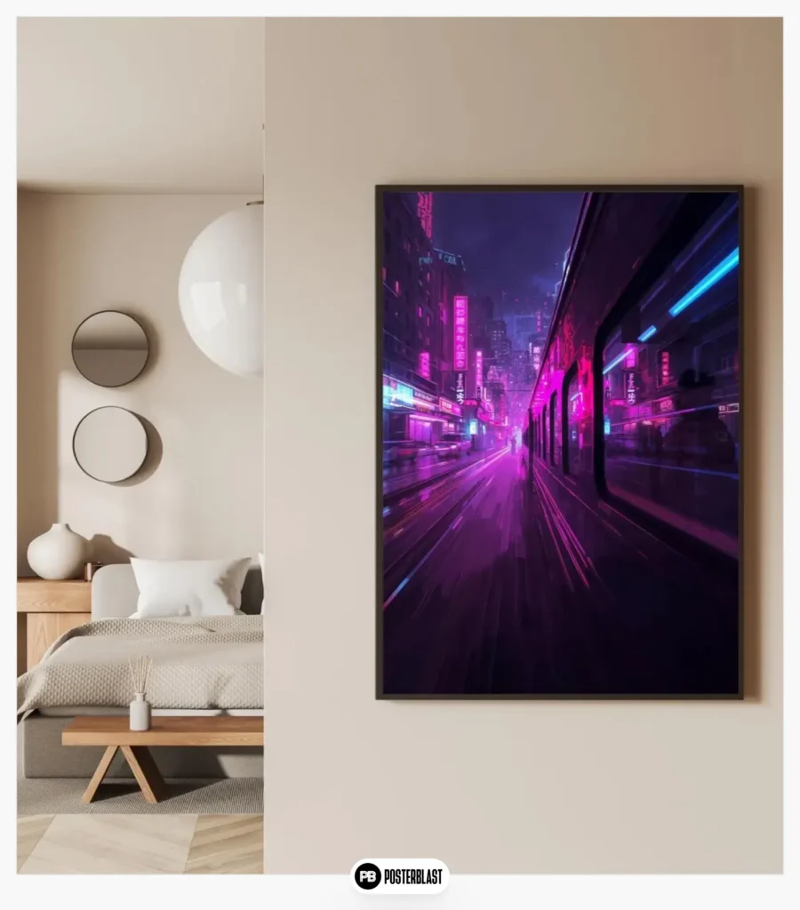 Futuristic Japanese Aesthetic Wall Art
