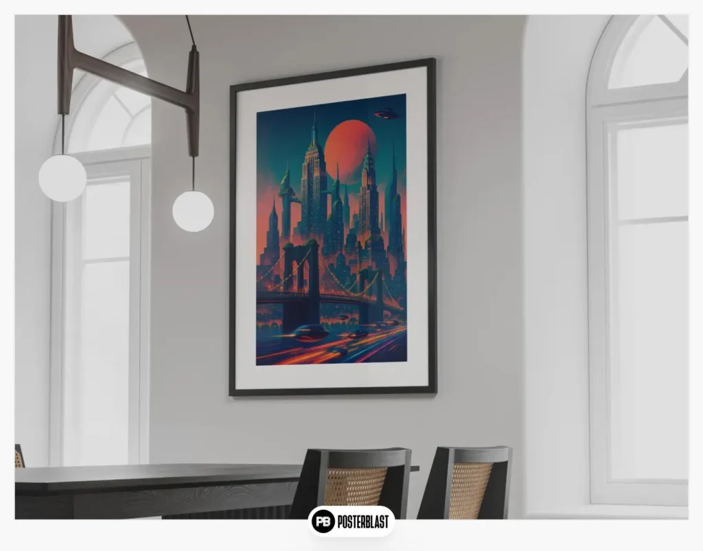 New York City Retro-Futurism Art Print