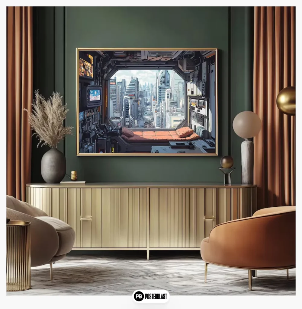 Cyberpunk Apartment Wall Art