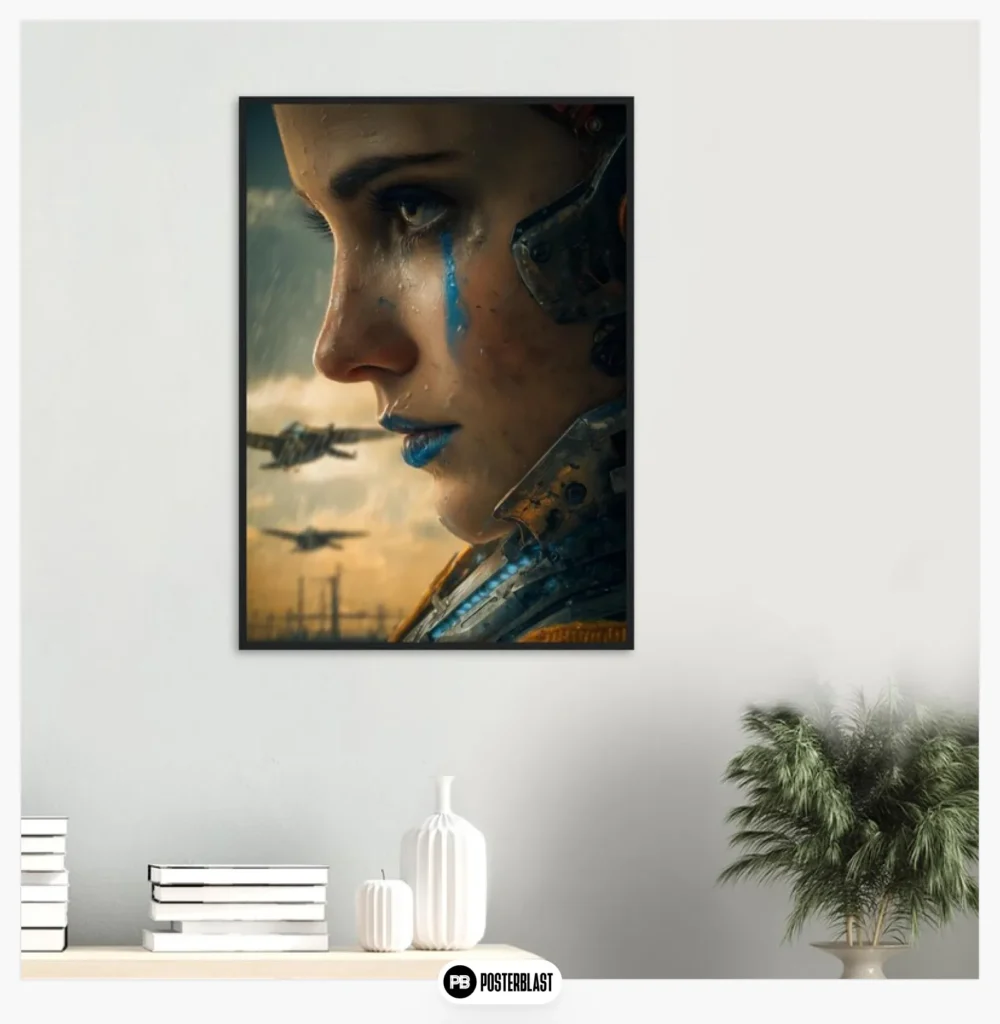  Premium poster on matte paper with wooden frame
