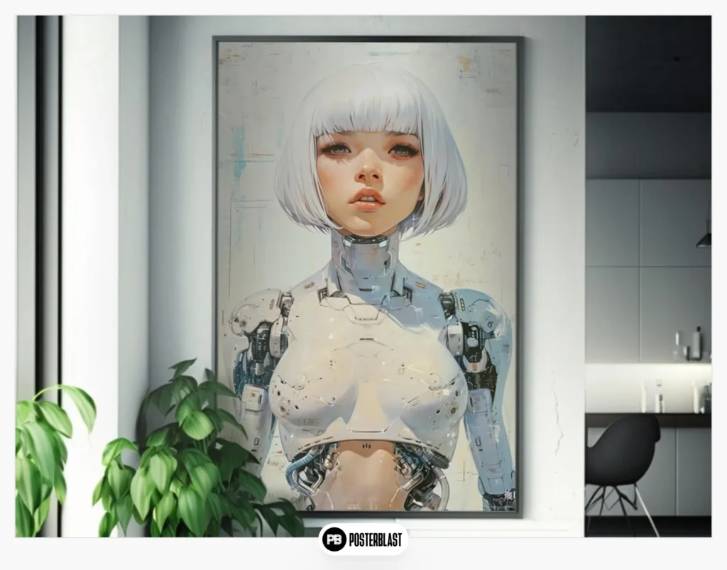 Retrofuturism Anime Painting 