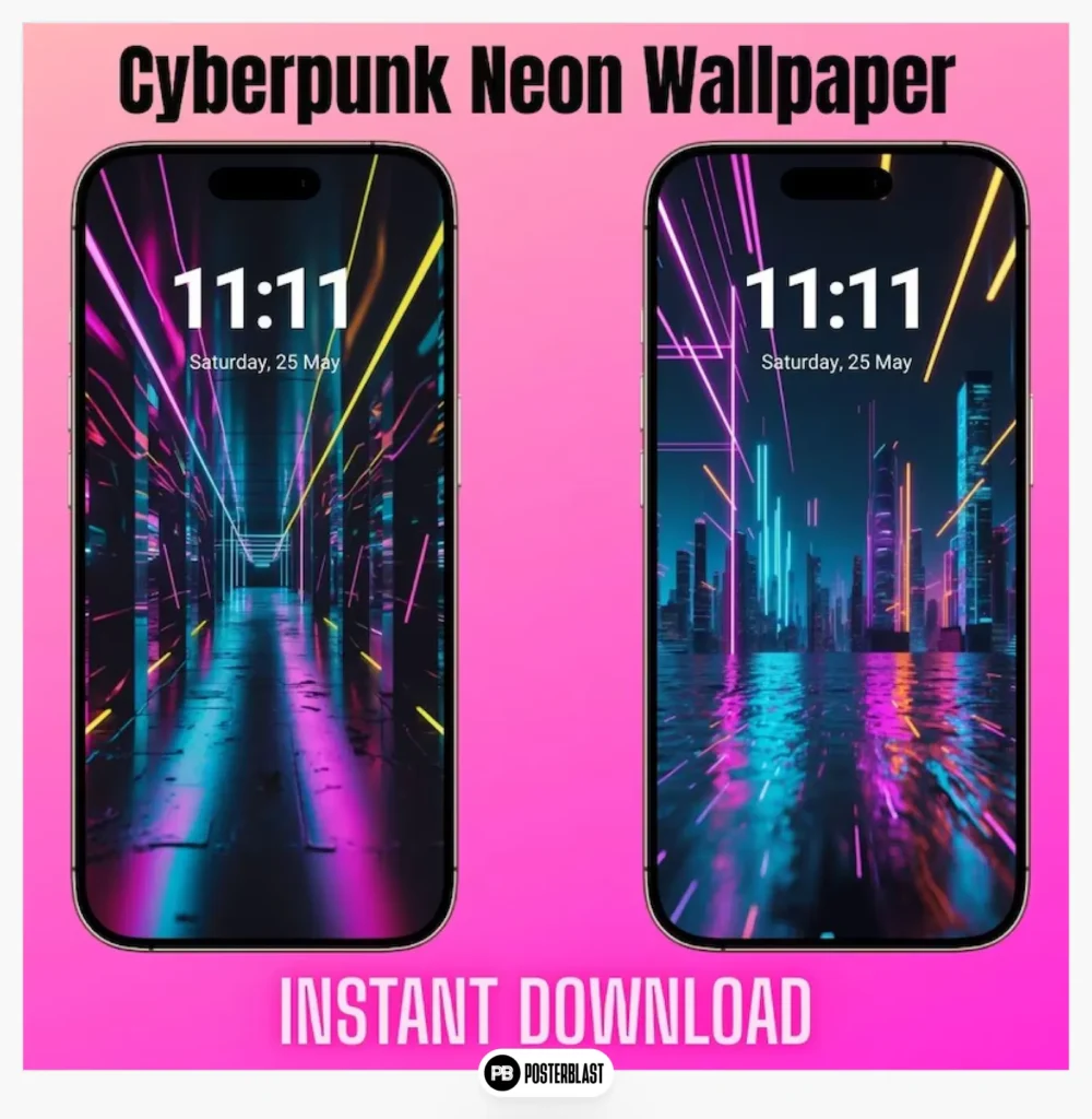 Cyberpunk Neon Wallpaper Bundle