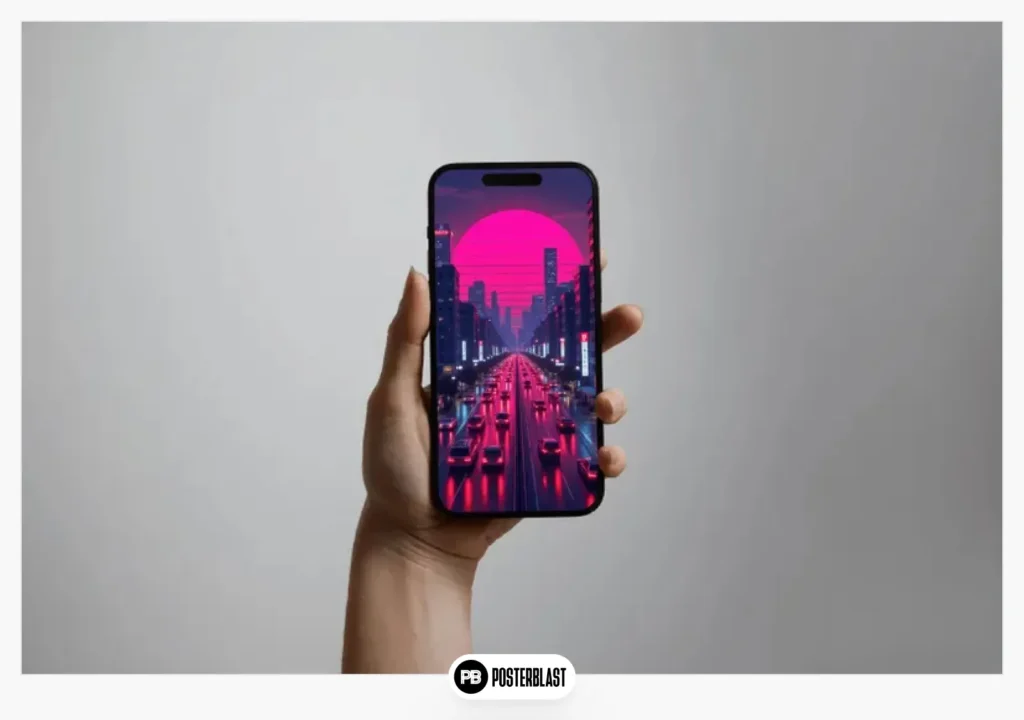 Neon Overdrive – Cyberpunk City Sunset Phone Wallpaper