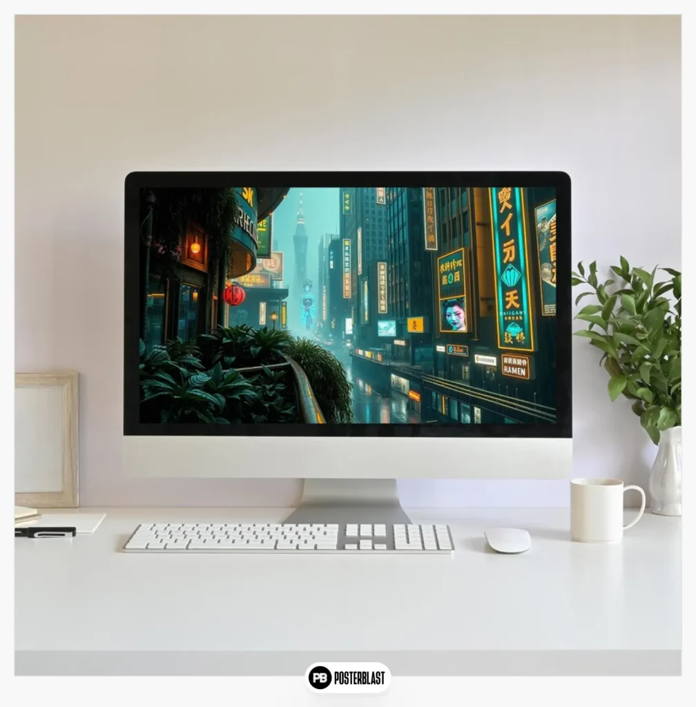 Animated Background - Sci-Fi Cityscape