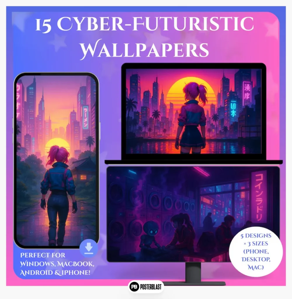Futuristic Phone & Desktop Backgrounds
