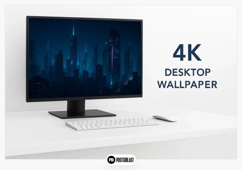 4K Futuristic Cityscape Desktop Wallpaper