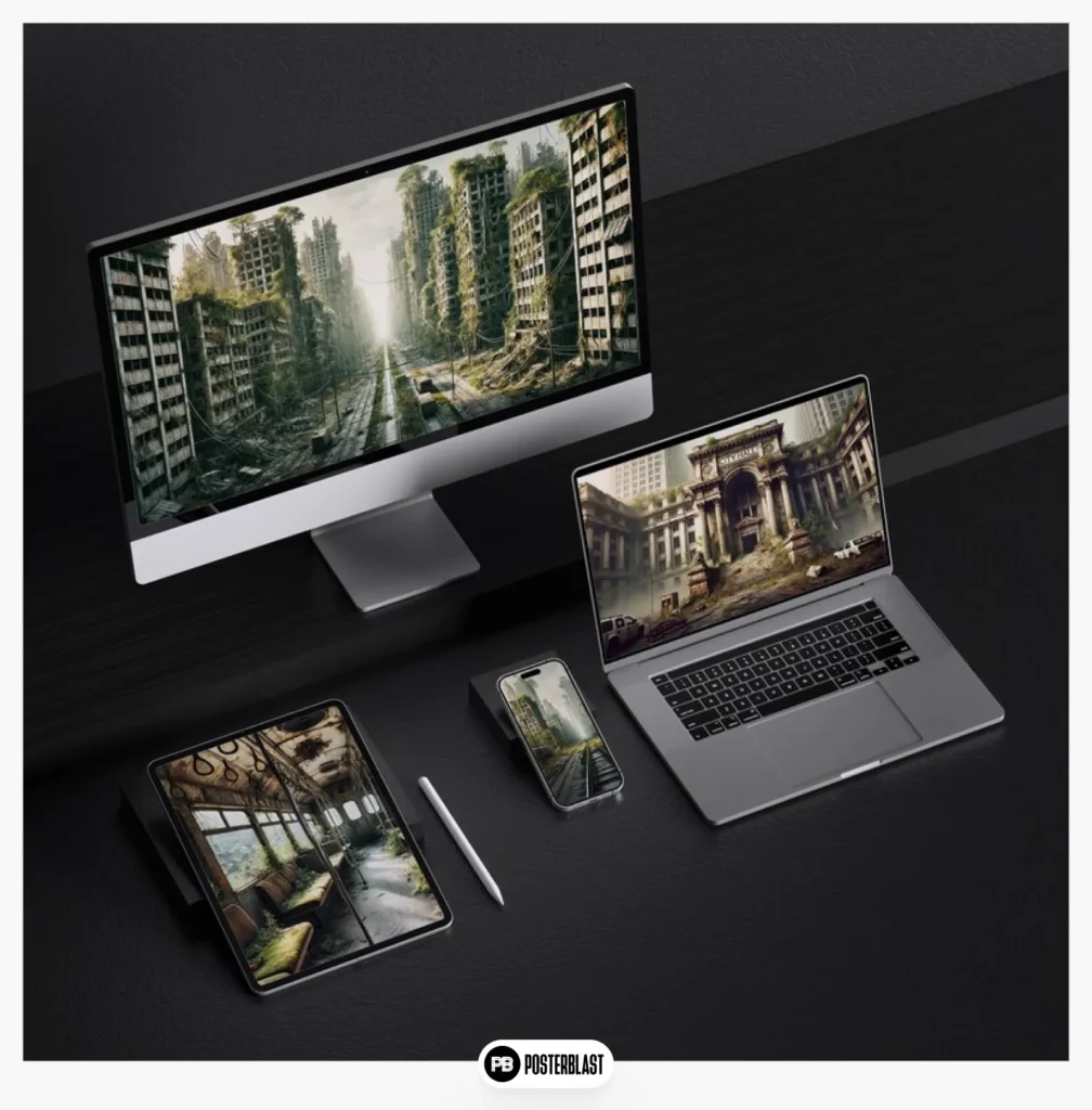 Dystopian Cityscapes Pack – Desktop and Mobile