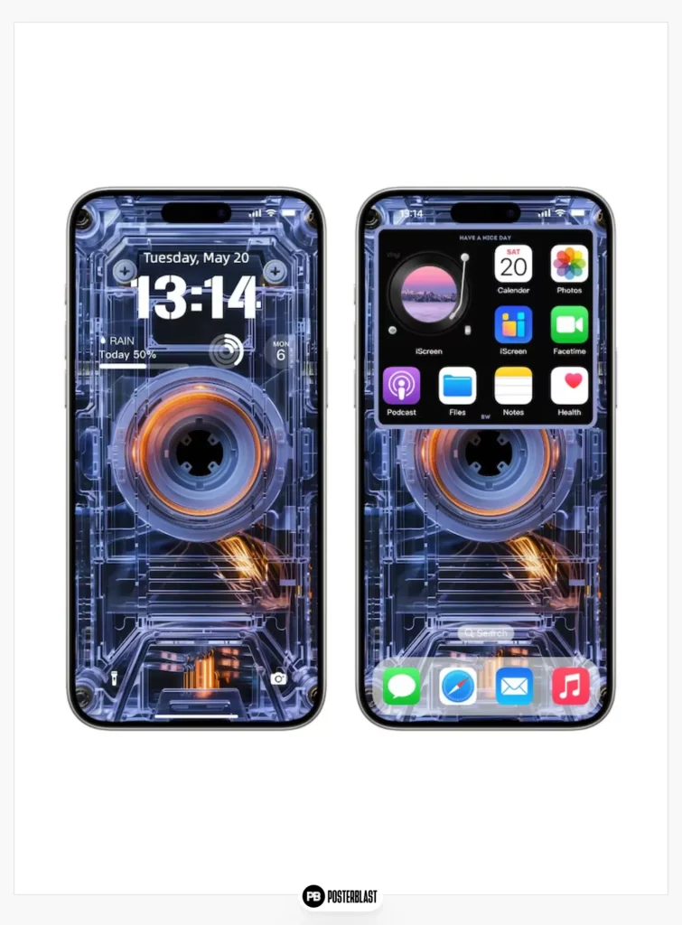 Futuristic Tech iPhone Wallpaper