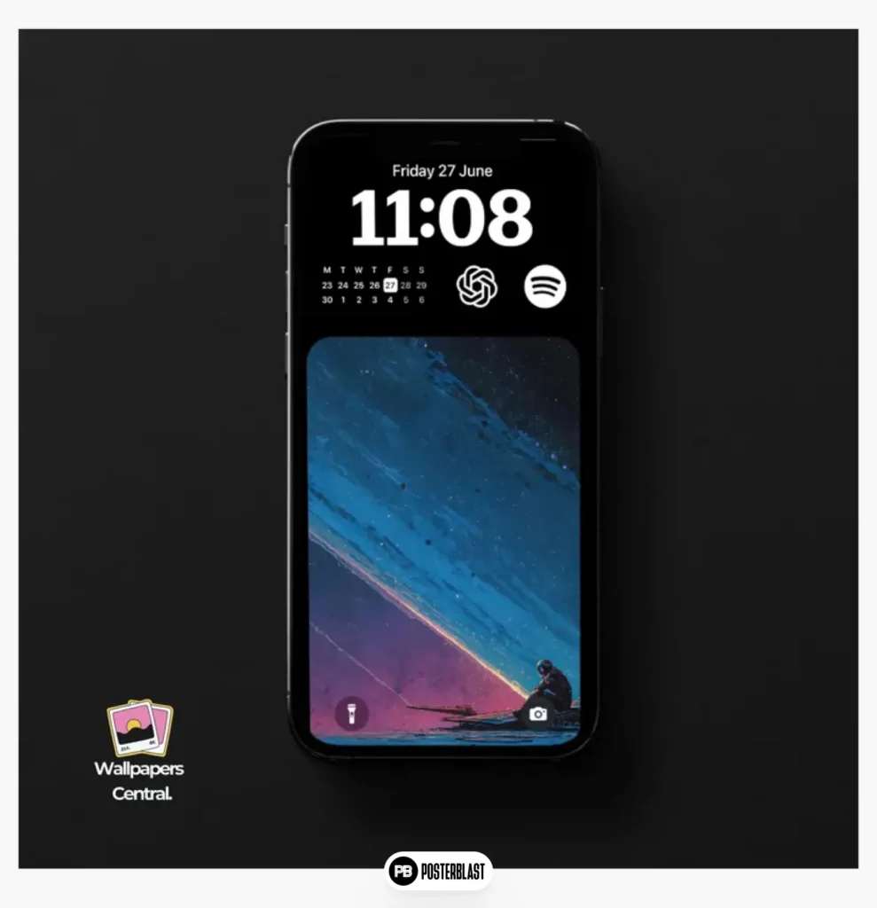 Loner Life Sci-Fi Wallpaper: 4K iPhone iOS Lock Screen