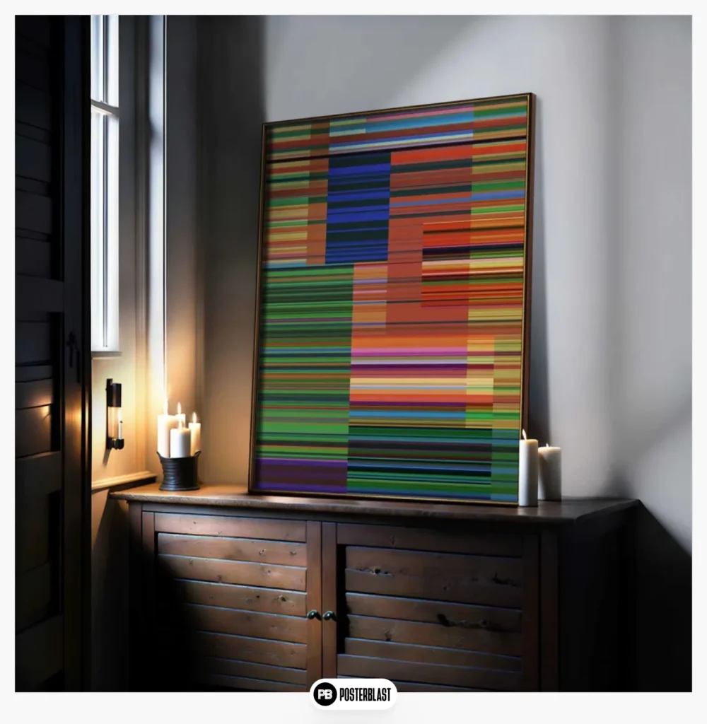 Funny Modern Striped Poster
