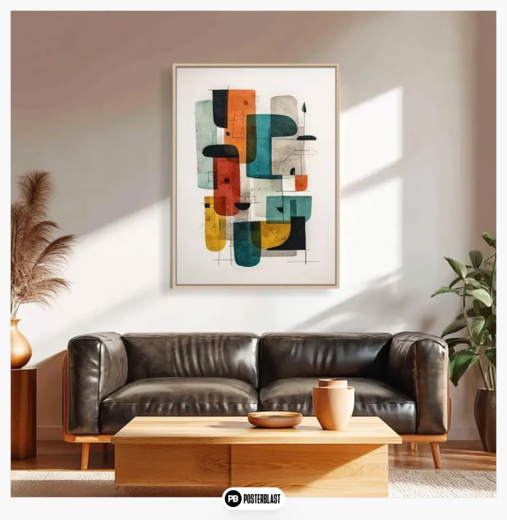 Atomic Age Geometric Poster