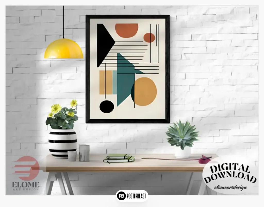 Retro Mid Century Modern Wall Art