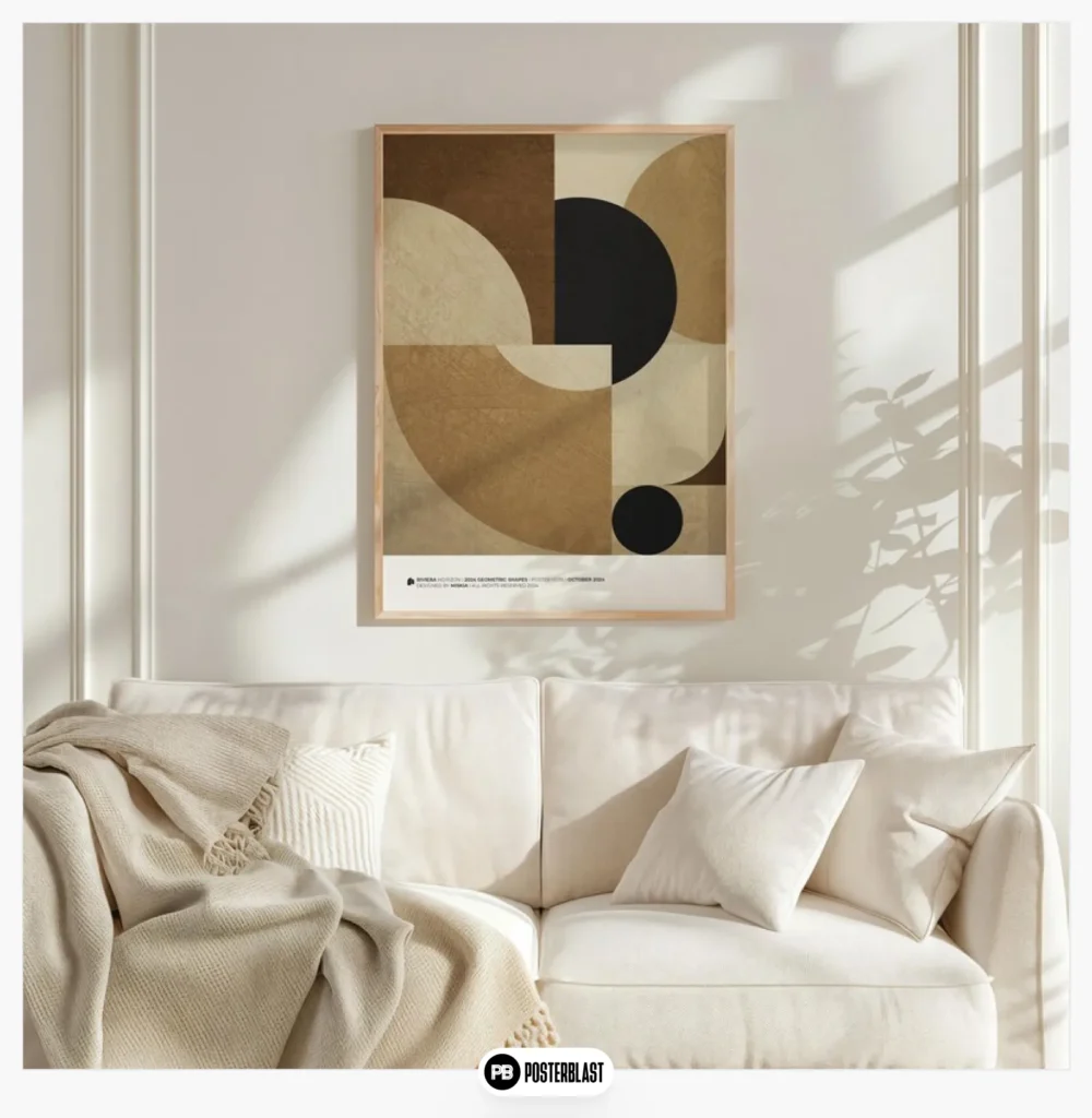 Minimalist poster “Geometric Shapes” – Art Deco Harmony