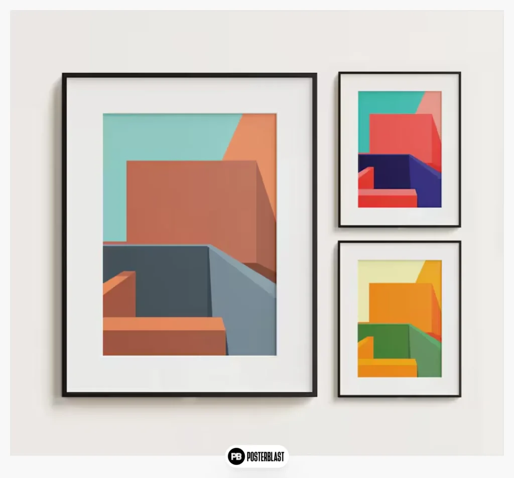 Value Pack: Bauhaus Architecture Wall Art Set