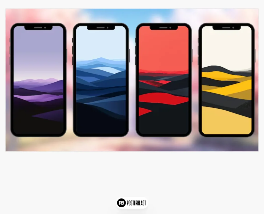 Minimalist Landscape Wallpaper Pack: 8 Designs