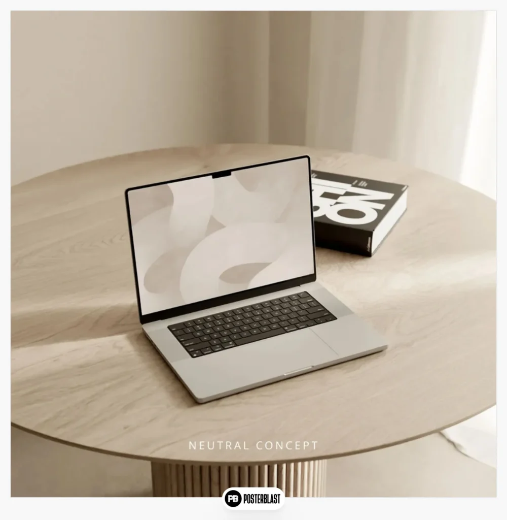 Neutral desktop background in earth tones