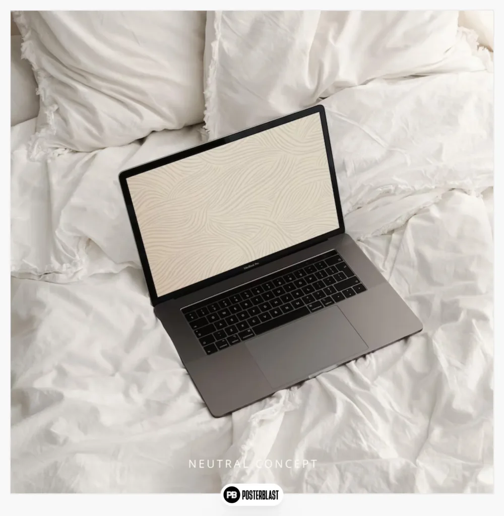 Minimalist Beige Wallpapers - Organic Lines 