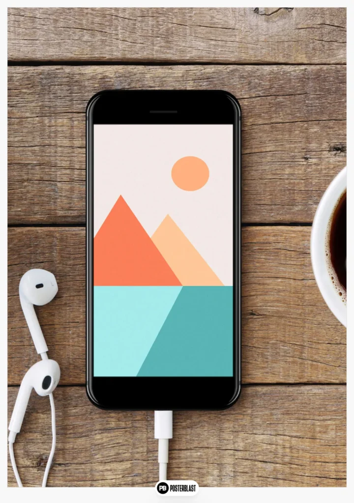 Wallpaper - Berge - minimal - digital 