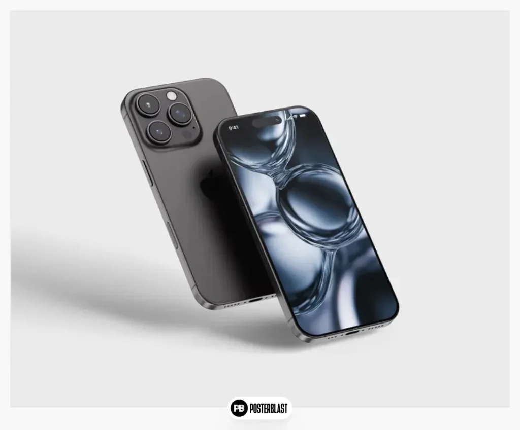 Abstract Liquid Metal iPhone Wallpaper: Modern Black Backgrounds