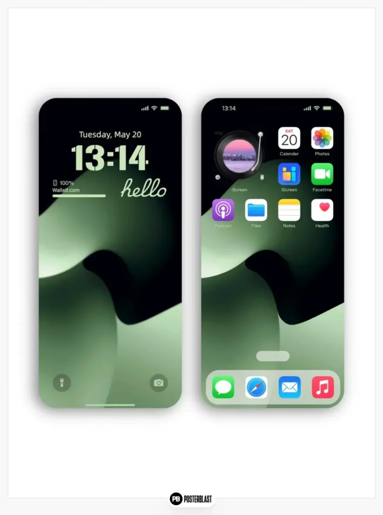 Modern Aesthetic Lock Screen