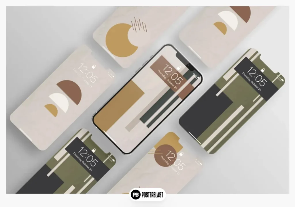 5-pack of modern abstract iPhone wallpapers