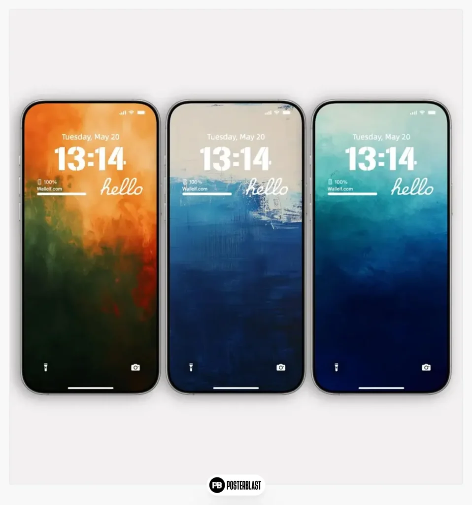 Abstract Painted iPhone Wallpaper Set