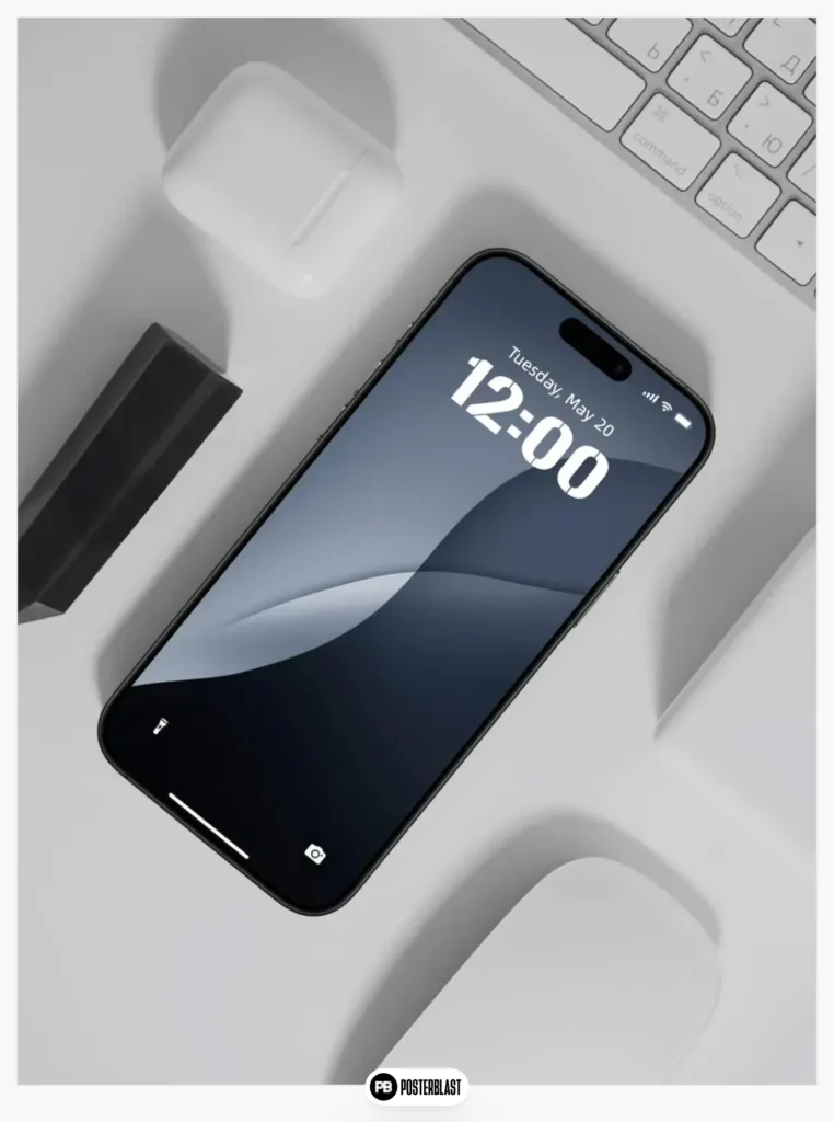 IPhone Wallpaper Black Glossy