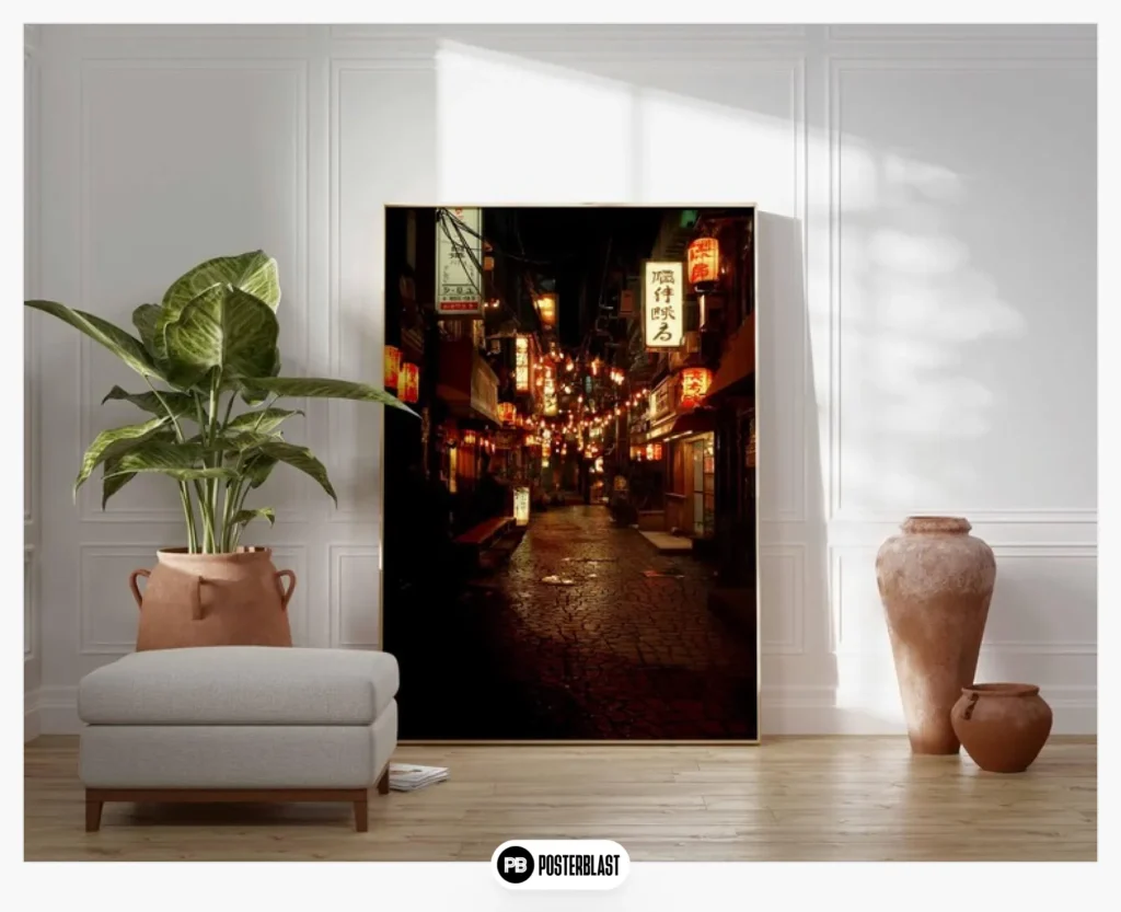 Tokyo Lantern Alley Poster