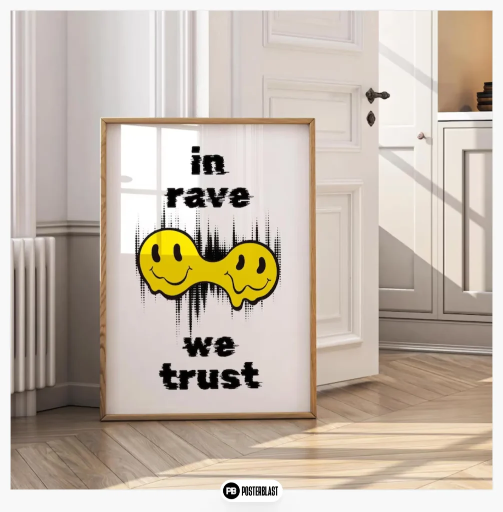 Rave Print Wall Art
