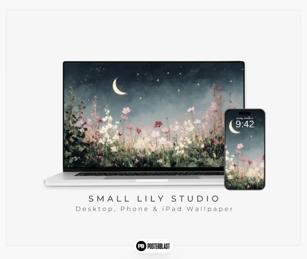 Night garden wallpapers