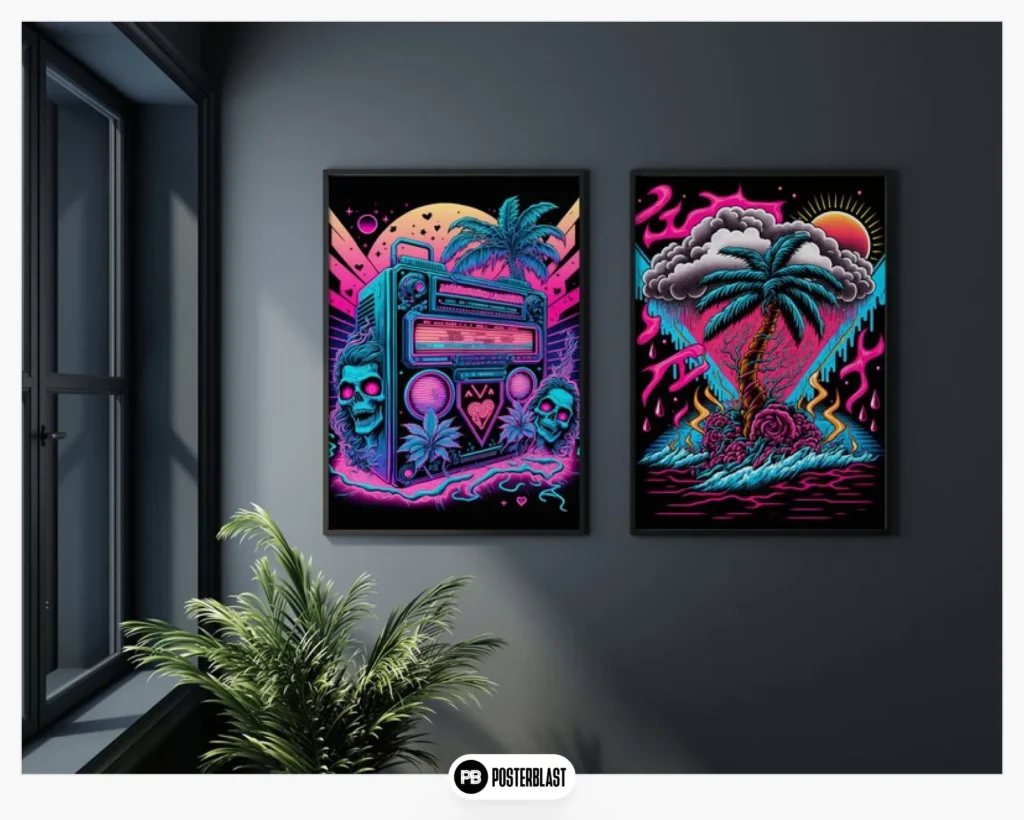 Neon Retrowave Art