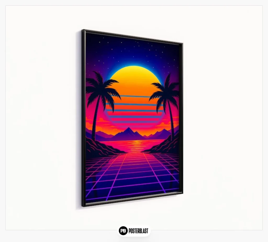 80s Nostalgia Retrowave Wall Art