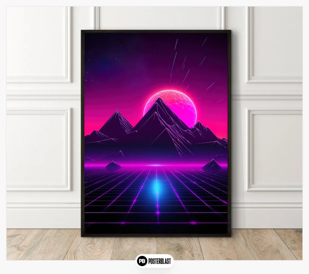 80s Nostalgia Retrowave Wall Art