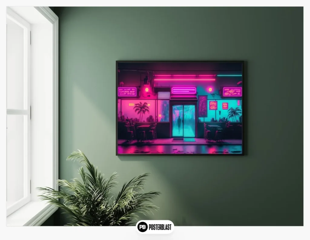 Synthwave Poster Decor