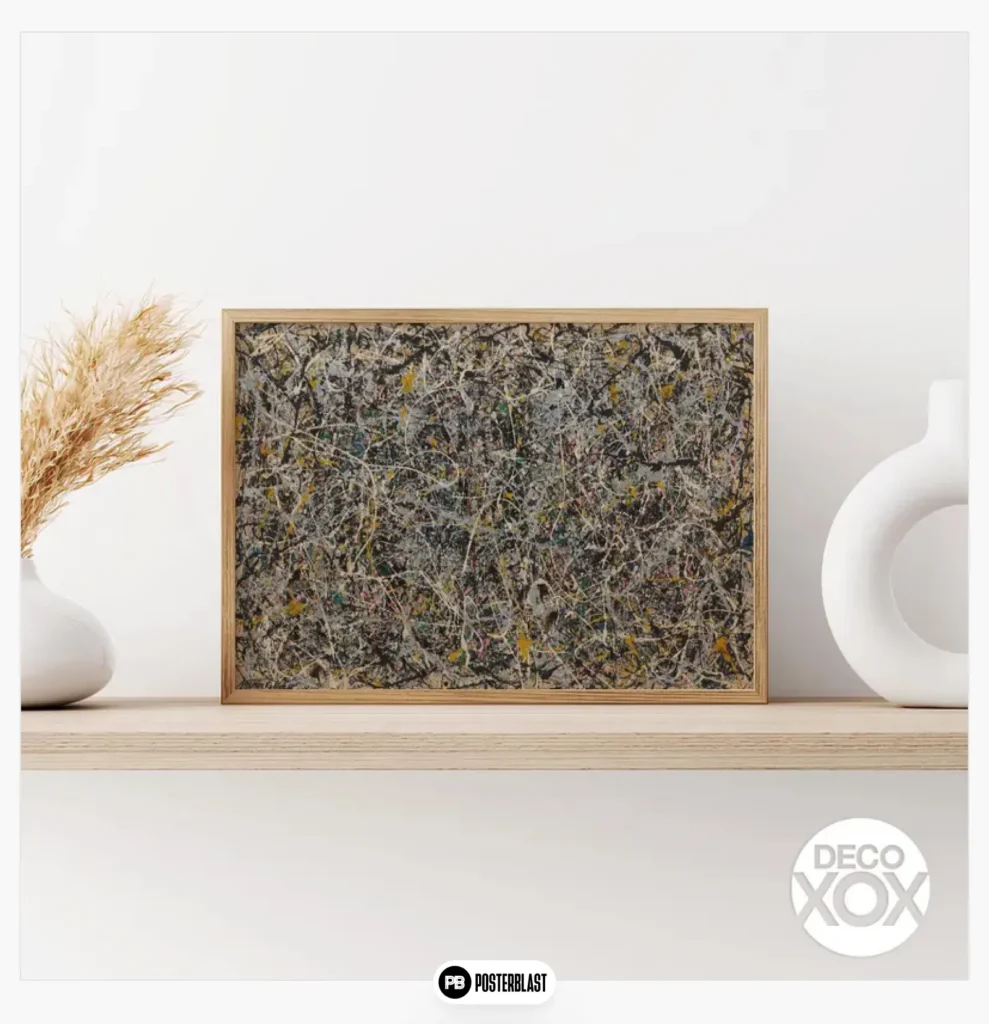 Colorful Dripping Splash Painting Poster