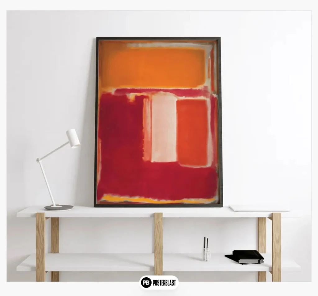 Red Exhibition Rothko Reproduction Poster Art