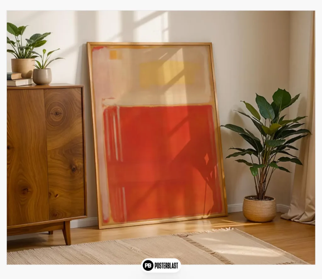 Orange Beige Mark Rothko Wall Art