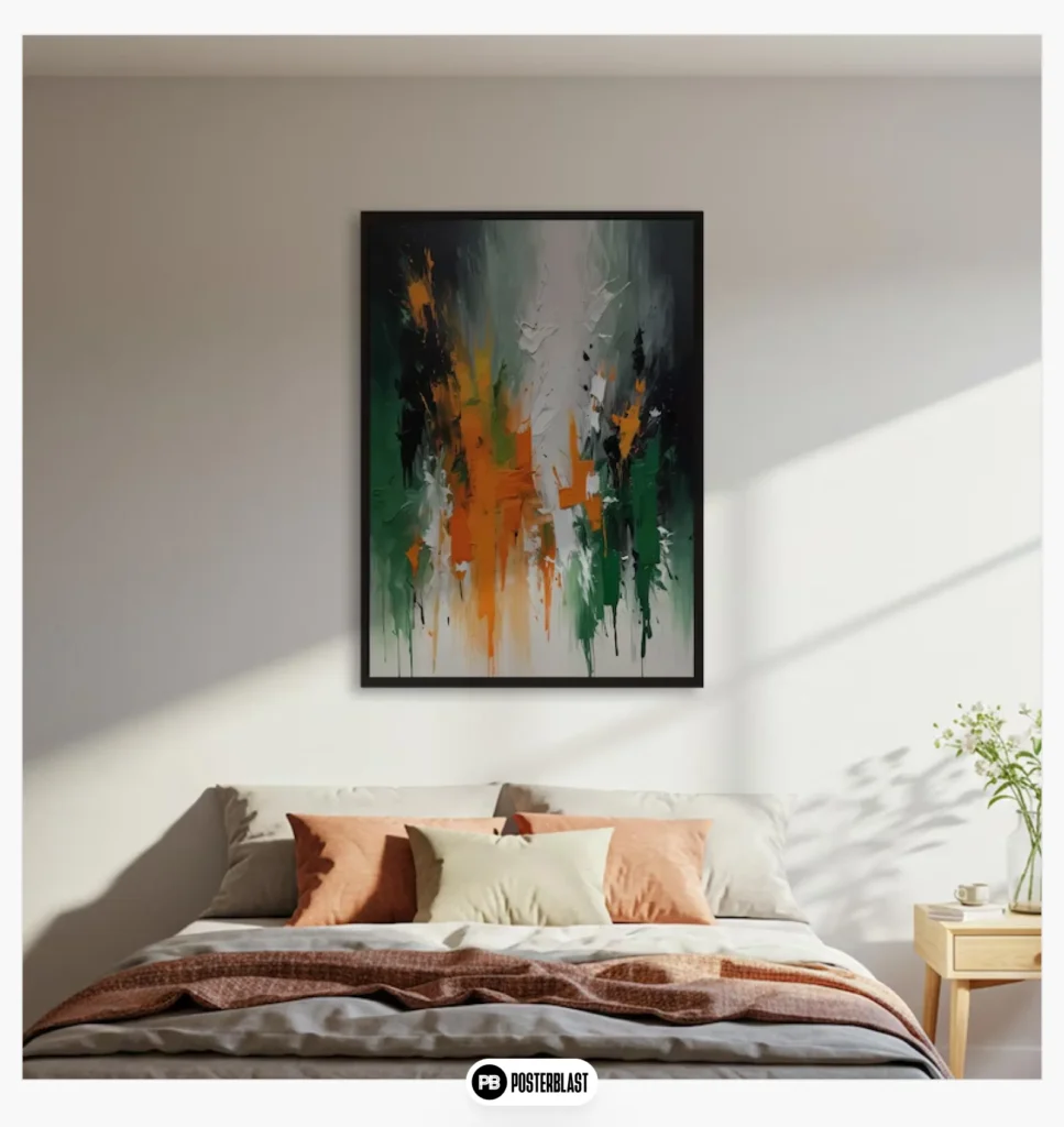 Abstract expressionist poster