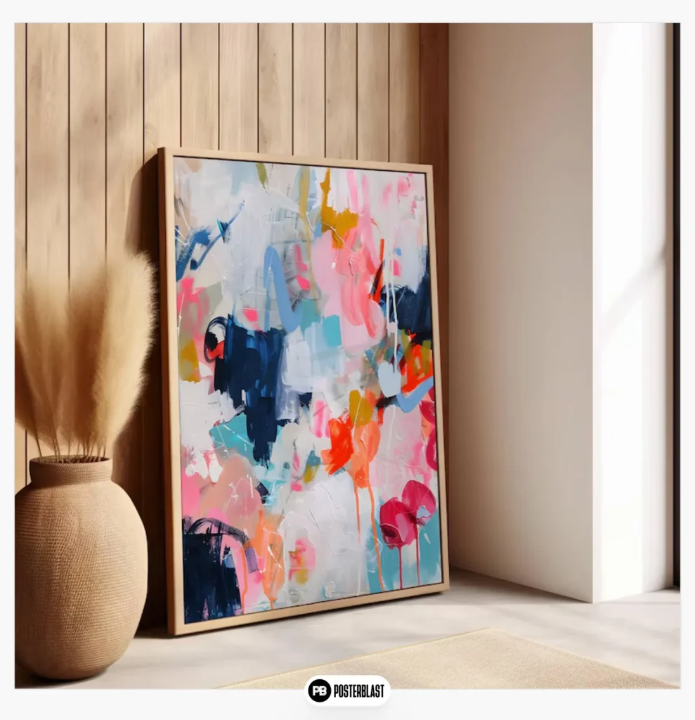 Pastel splashes of color