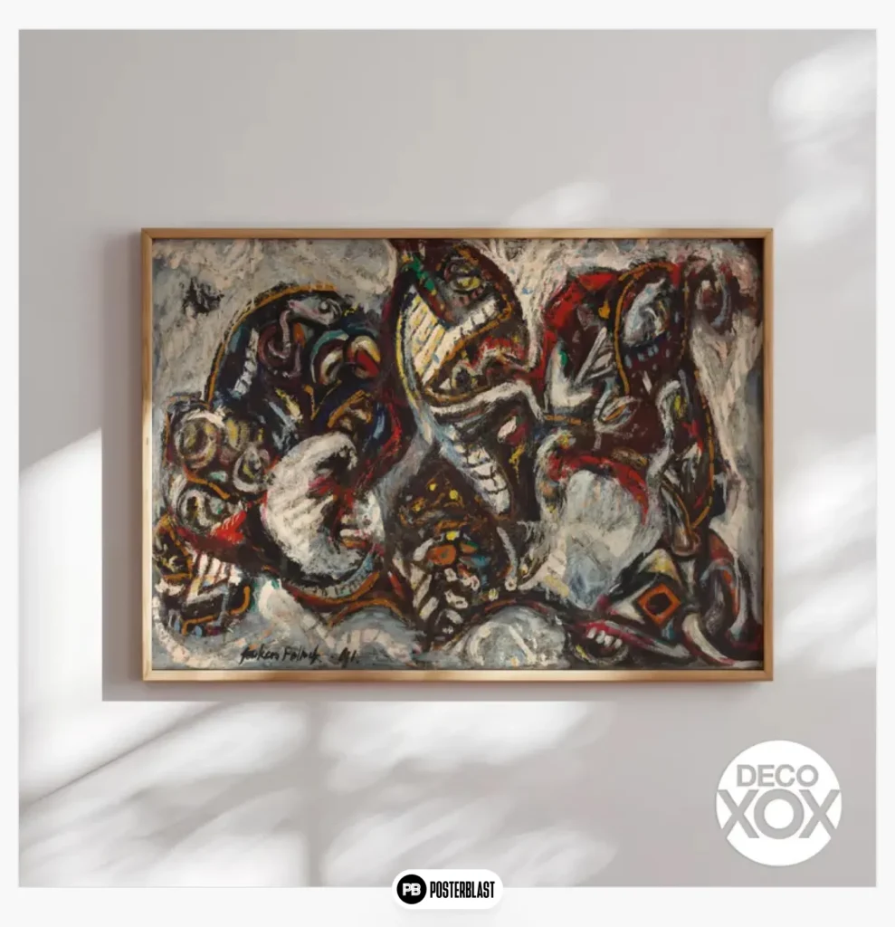 Surreal Faces and Figures Modern Poster