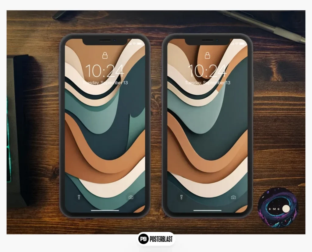 Vibrant Minimalist Phone Wallpaper 2 Styles