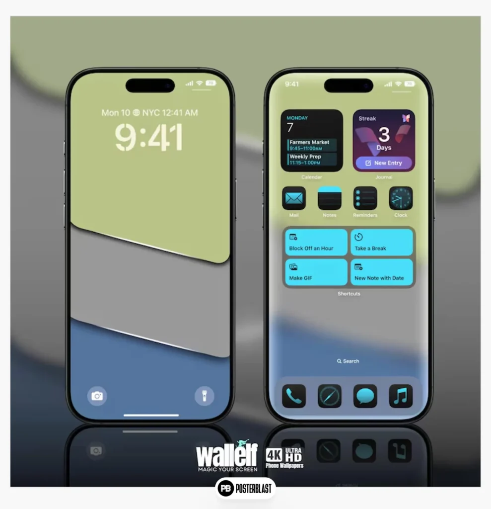 Modern Geometric Wallpaper Set